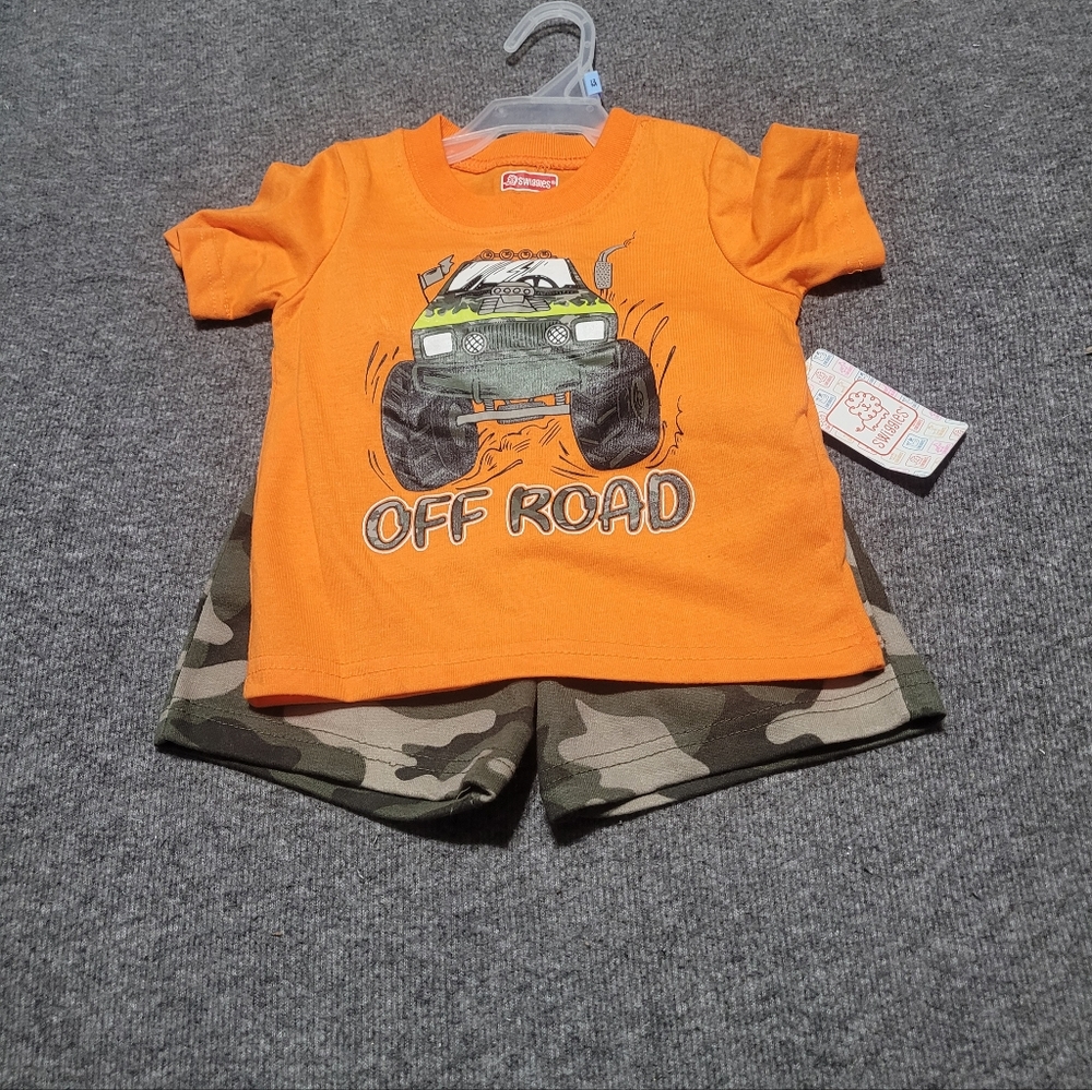 NEW 2pc "Off Road" Shorts Outfit~Monster Truck~Swiggles